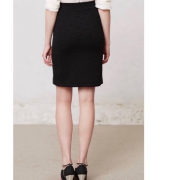 SALE!!ANTHROPOLOGIE DARK GREEN EMBROIDERED PANEL SKIRT💕 - Picture 9 of 9